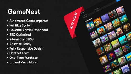 GameNest - Gaming Platform in PHP