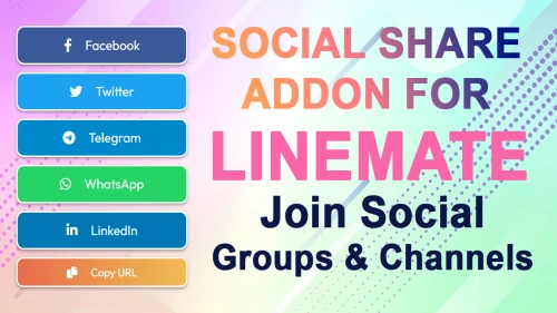 Social Share Addon For Linemate - Join Social Media
