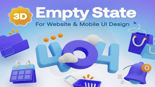 Stately - Empty State 3D Icon Set - 3D Assets