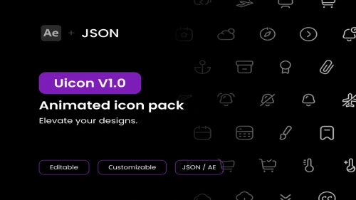 Uicon V1.0 / Animated Icons - Icons